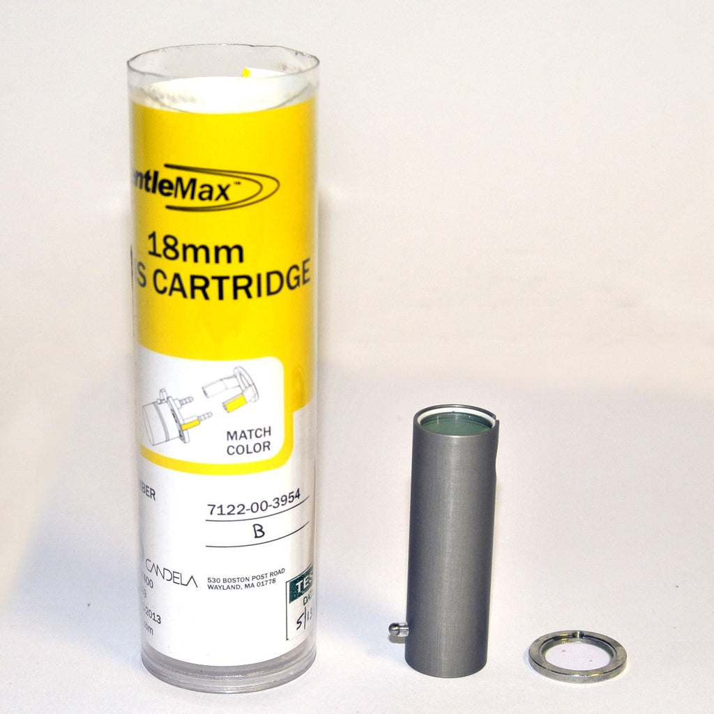 Candela GentleMax Laser 18mm Lens Optic Cartridge 7122-00-3954 PARTS AS IS 18 mm