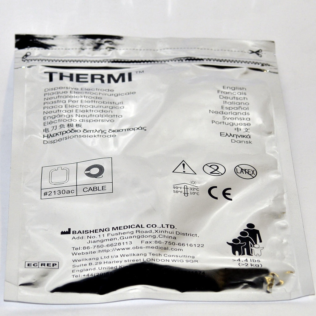Thermi Aesthetics ThermiRF Electrode Grounding Pad 2130ac Electrosurgical x1 Pc