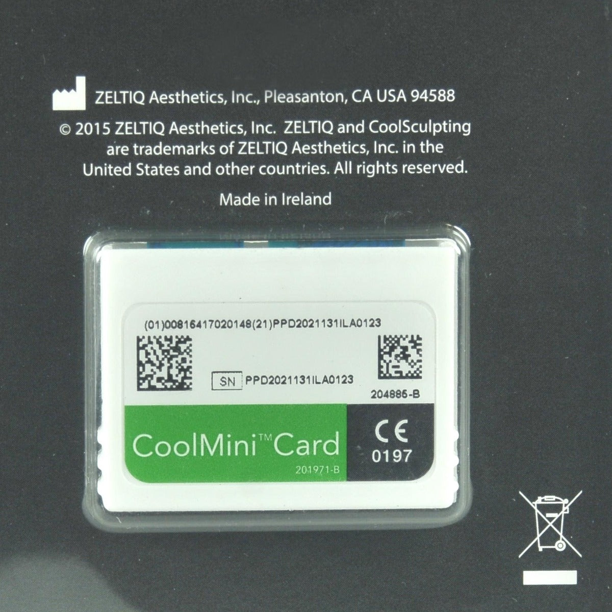 Zeltiq CoolSculpting CoolMini Card BRZ-CD4-02X-001 Treatment Cycles x1 Total