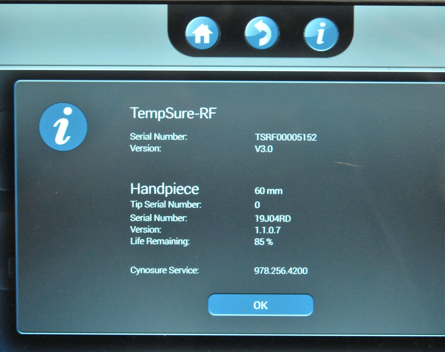 2019 Cynosure Ellman TempSure Envi RadioFrequency RF Skin Tightening Wrinkles