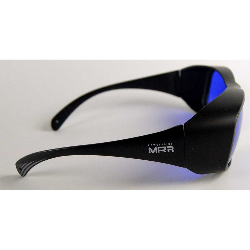 MRP Laser Safety Eyewear Glasses 585-595nm OD5+ DIR LB5 LP S - Black Large Frame