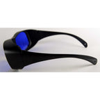 MRP Laser Safety Eyewear Glasses 585-595nm OD5+ DIR LB5 LP S - Black Large Frame