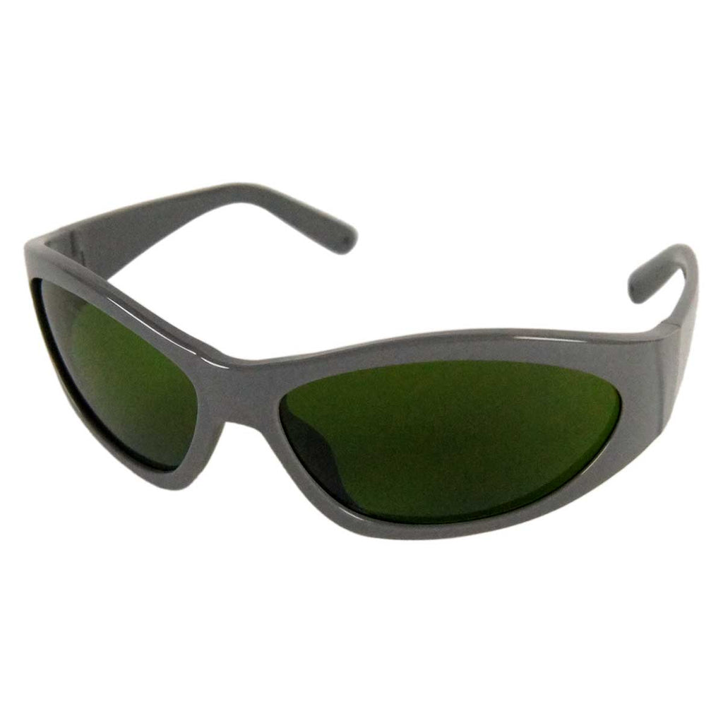 MRP IPL Safety Eyewear Glasses PPE 200-1400nm LP S Green Lens - Grey Sport Frame