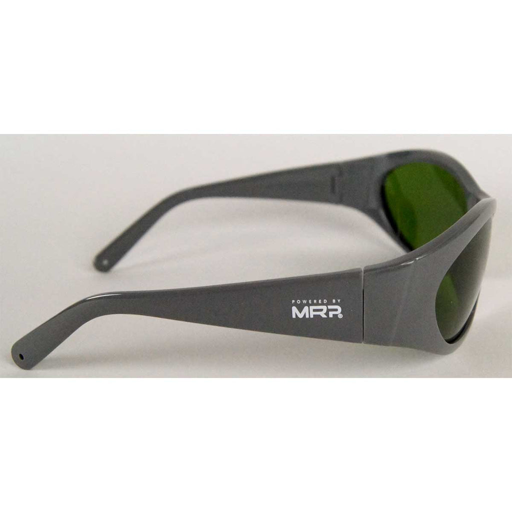 MRP IPL Safety Eyewear Glasses PPE 200-1400nm LP S Green Lens - Grey Sport Frame