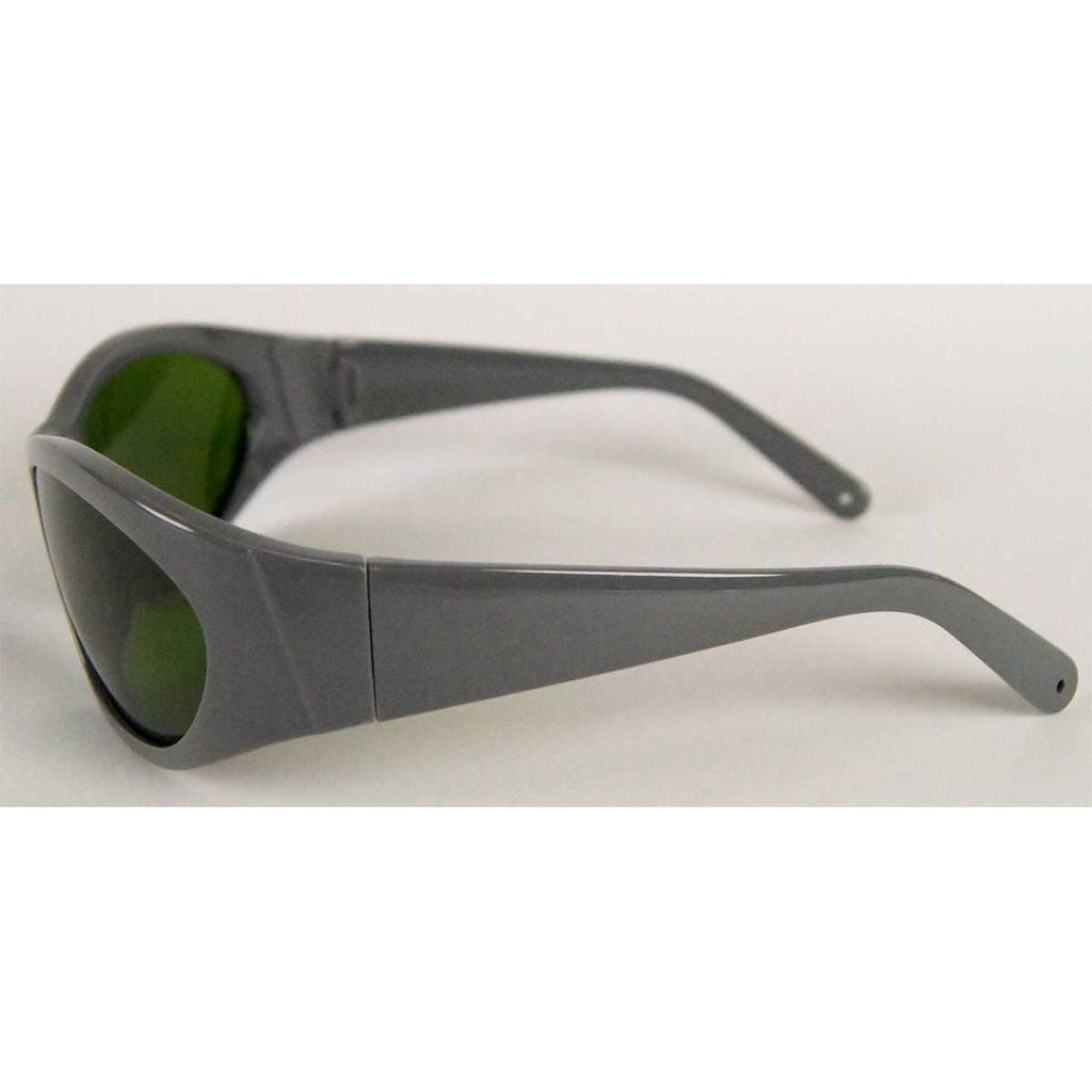MRP IPL Safety Eyewear Glasses PPE 200-1400nm LP S Green Lens - Grey Sport Frame