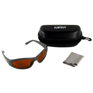 MRP Laser Safety Eyewear Glasses 315-540nm OD6+ 900-1070nm OD5+ Grey Sport Frame