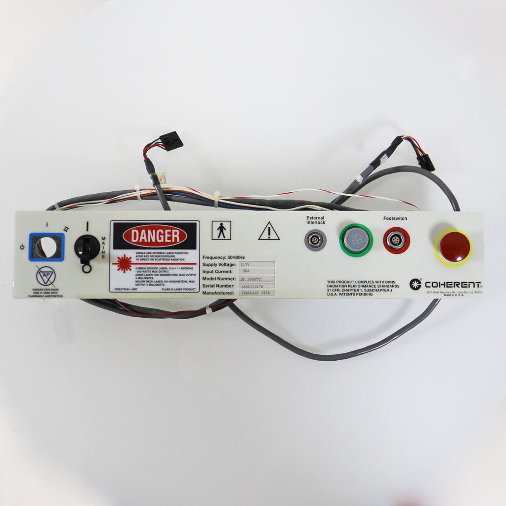 Coherent UltraPulse 5000C Interface Panel w/ Connectors Ultra Pulse 5000 C Parts