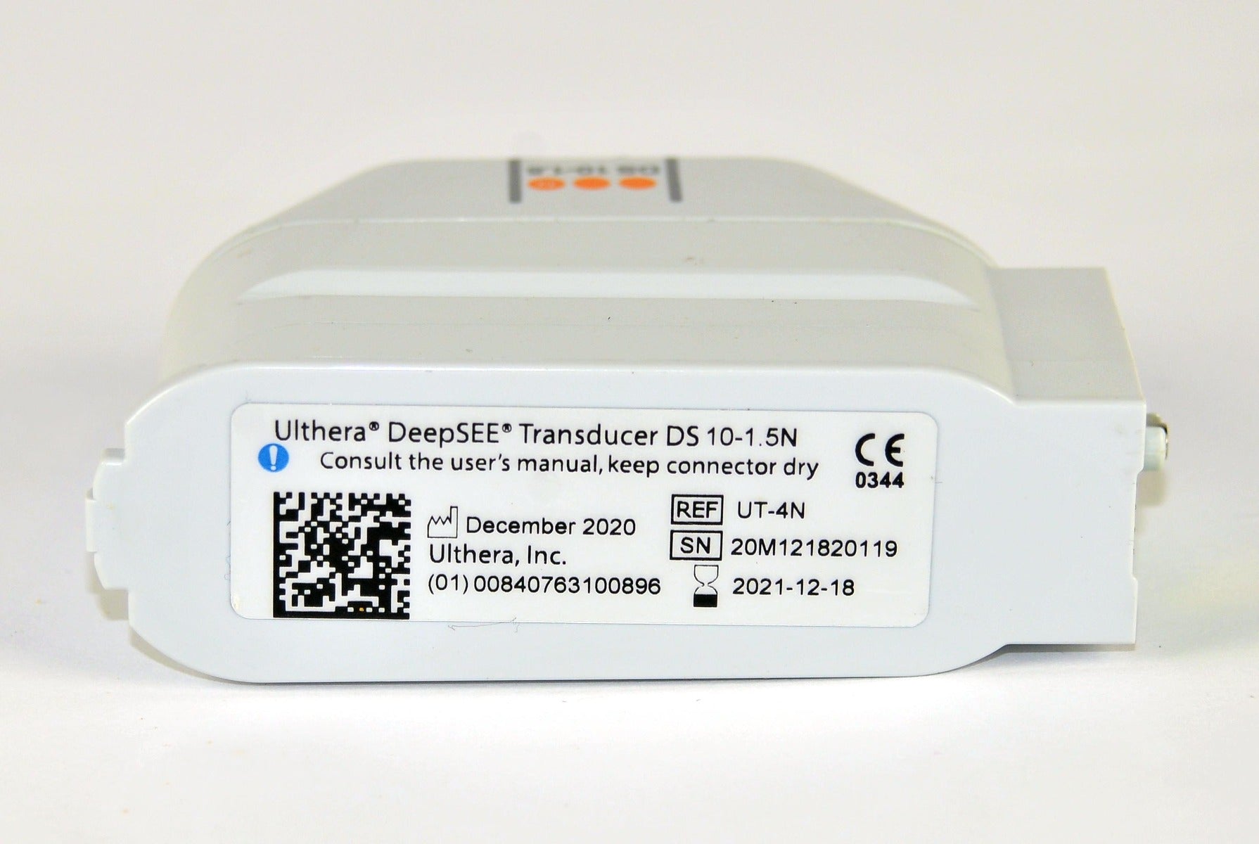 Ulthera Ultherapy DeepSEE Transducer Ultrasound DS 10-1.5N Orange 1988 Lines
