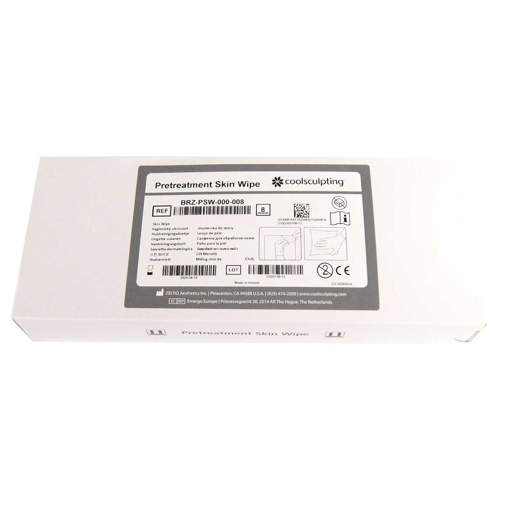 ZELTIQ CoolSculpting Pretreatment Skin Wipe BRZ-PSW-000-008 ex06/2024 8-Pack
