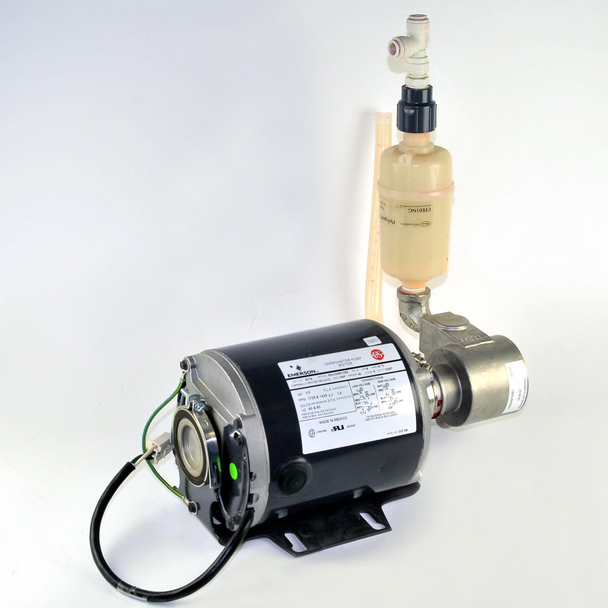 Cynosure Cynergy Laser Dye Carbonator Pump Motor w Head Emerson S55JXNSR-7299