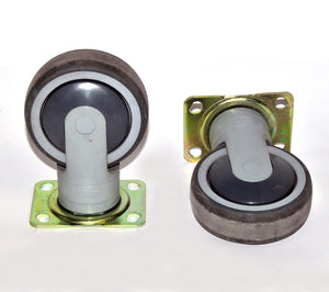Cynosure Cynergy Laser Wheel Casters Stationary Back Rolling PARTS Set x2 Pcs