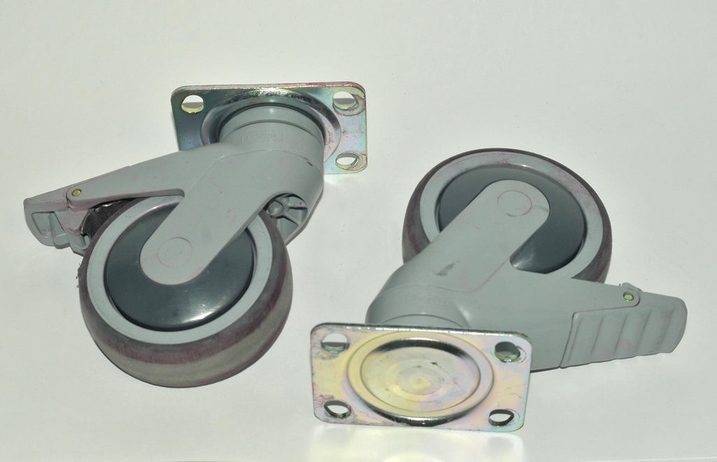 Cynosure Cynergy Laser Wheel Casters Swivel Front Rolling PARTS Set x2 Pcs
