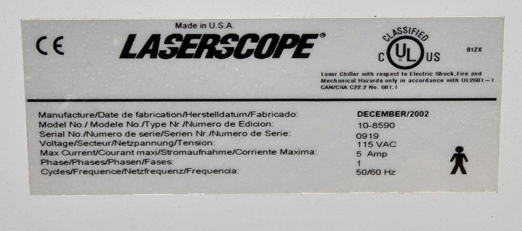 2003 Laserscope Aura i KTP 532nm Cosmetic Laser Vascular Lesions Pigment 10-8830