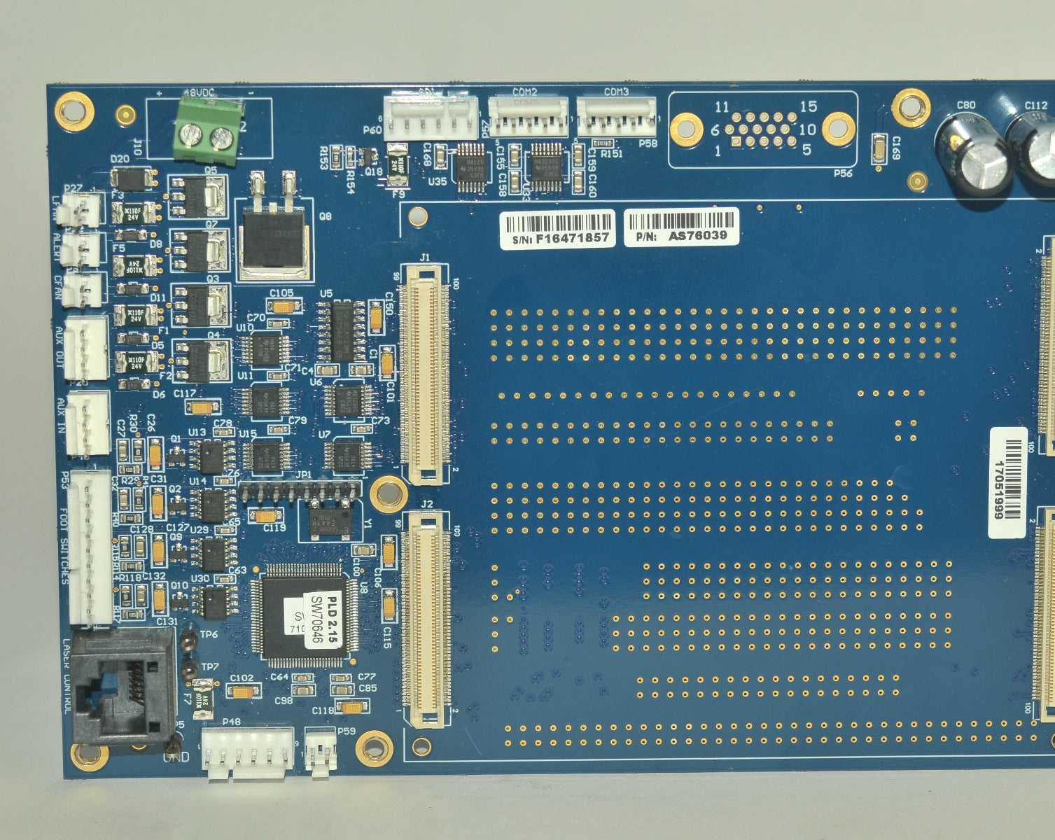 Syneron Candela InLight Base I/O PCB Blue Board Card AS76039 Computer PARTS