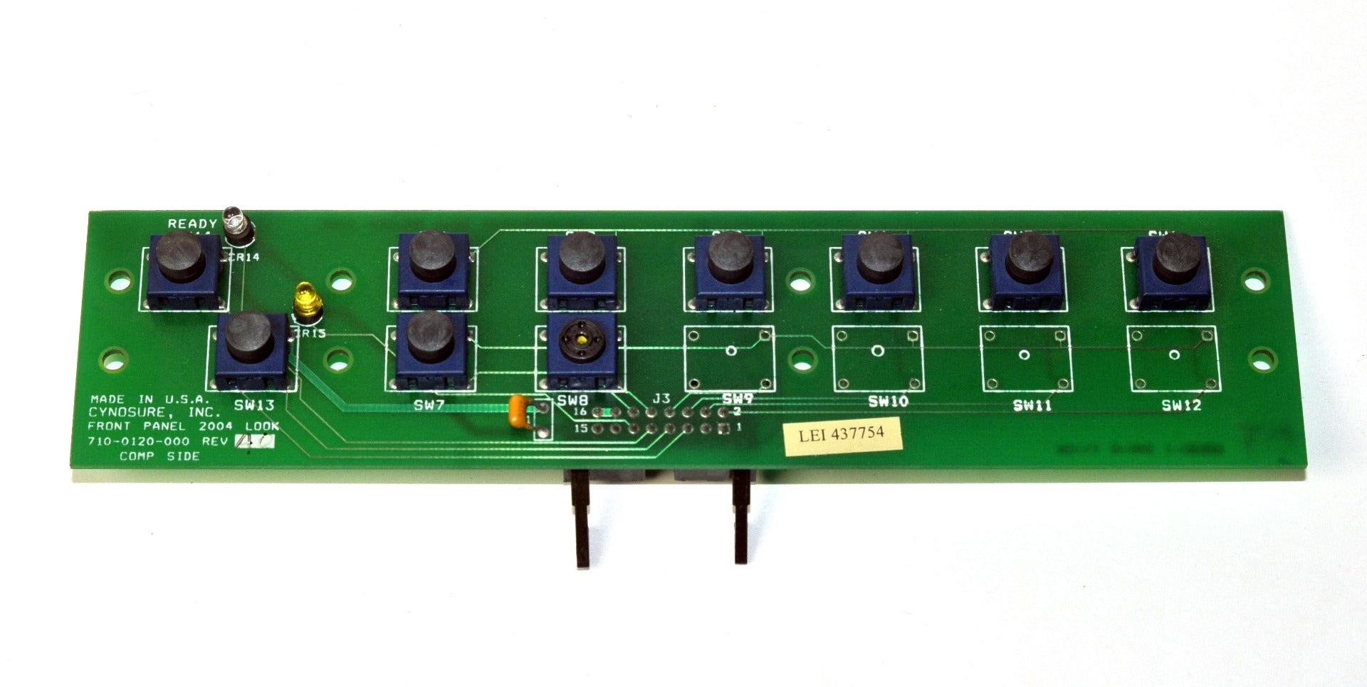 Cynosure Laser PCB Computer Green Board Front Panel Card 710-0120-000 PARTS