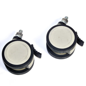 Syneron Candela Laser Replacement LOCKING Wheel Set Caster Rear Lock PARTS x2Pc