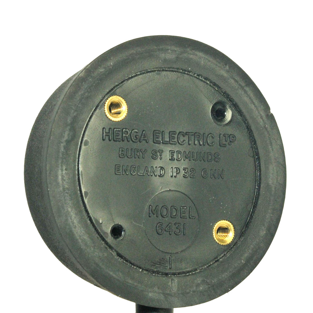 Herga Pneumatic Laser FootSwitch Air Round Pedal Foot Switch 6431 Black Compact