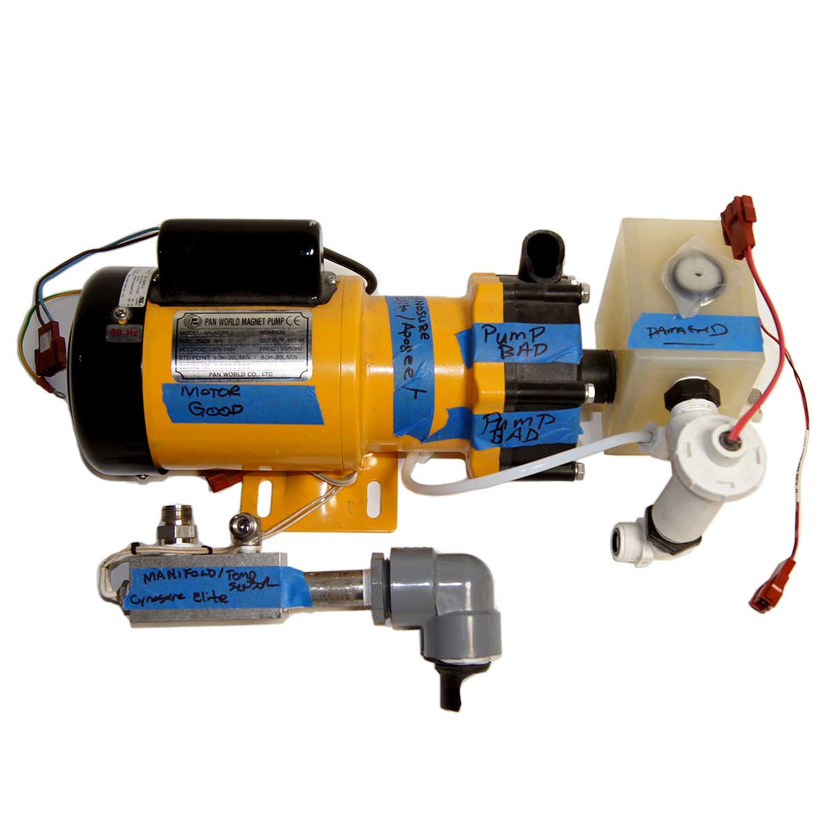 Cynosure Laser Water Pump Assembly Pan World NH-200PS-Z 220V Elite Apogee PARTS