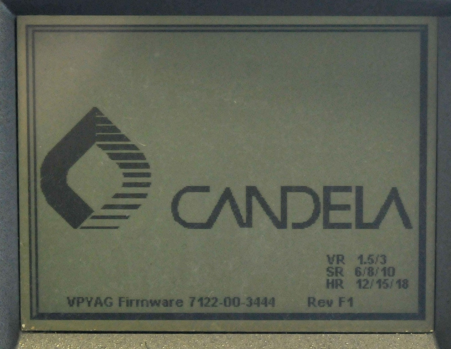 2007 Candela Mini GentleYAG Nd YAG Laser Hair Removal Skin Rejuvenation Lesions