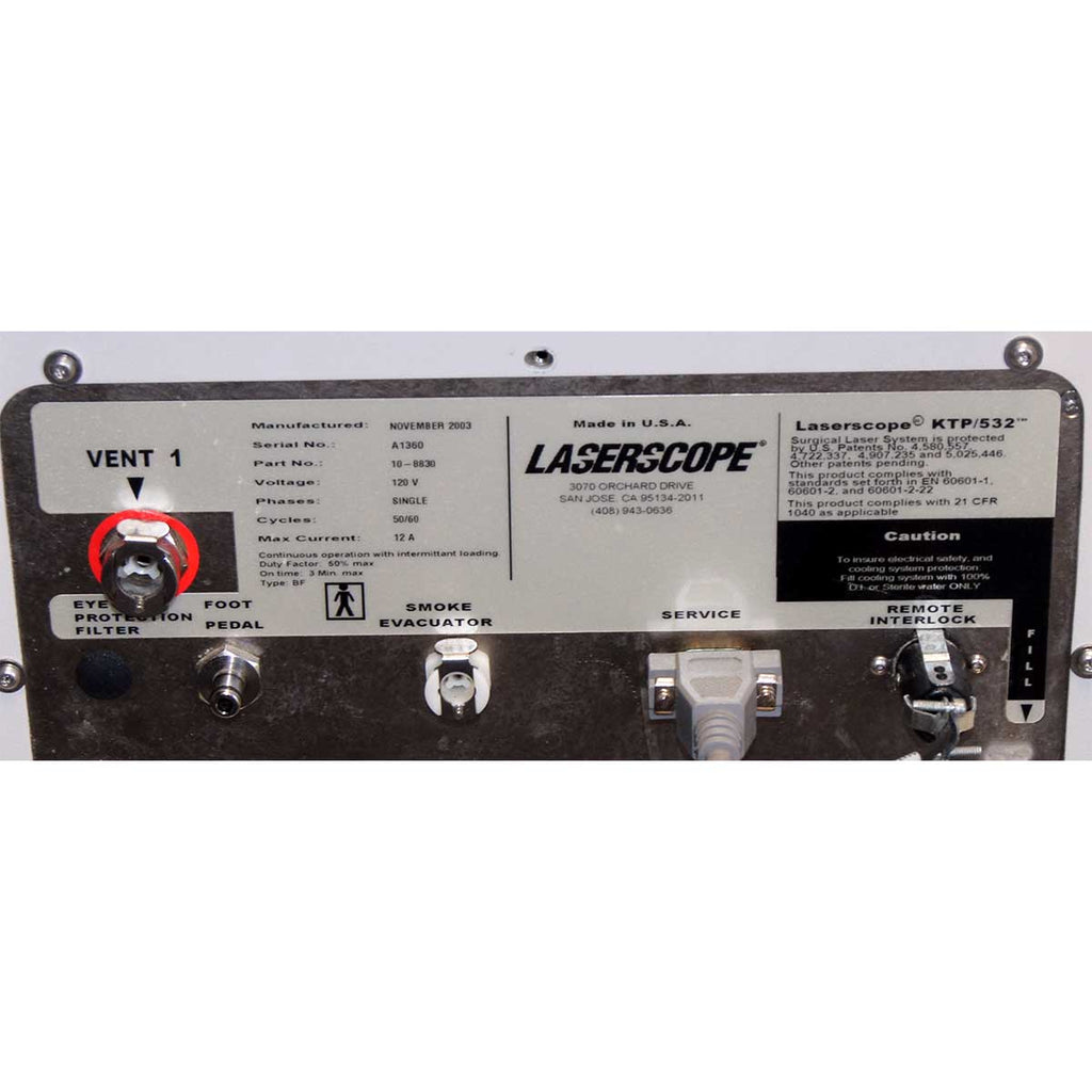 2003 Laserscope Aura i KTP 532 Cosmetic Laser Acne Vascular Pigment Star Pulse