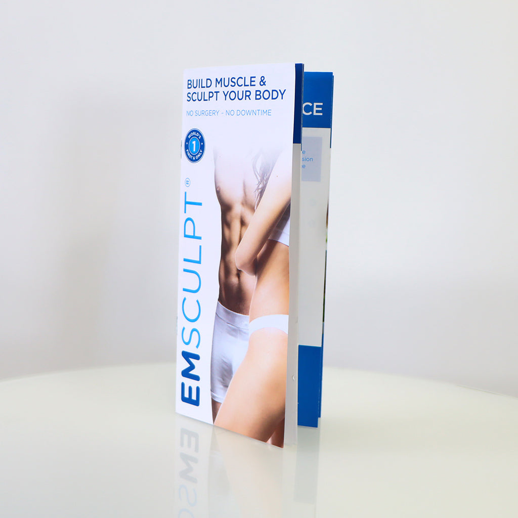 BTL Emsculpt BUILD MUSCLE & SCULPT YOUR BODY Patient Brochures 100 Pack