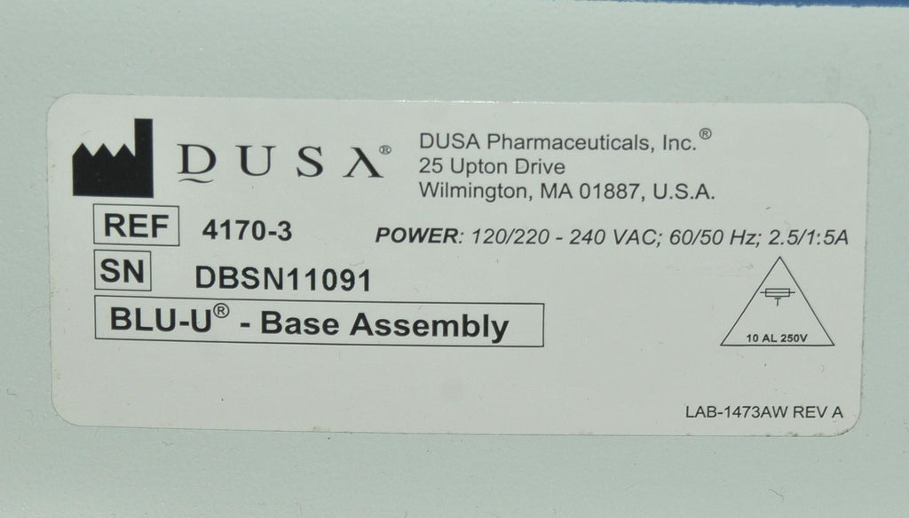 DUSA Pharmaceuticals Blue Light BLU-U Photodynamic Acne Therapy Treatment 4170