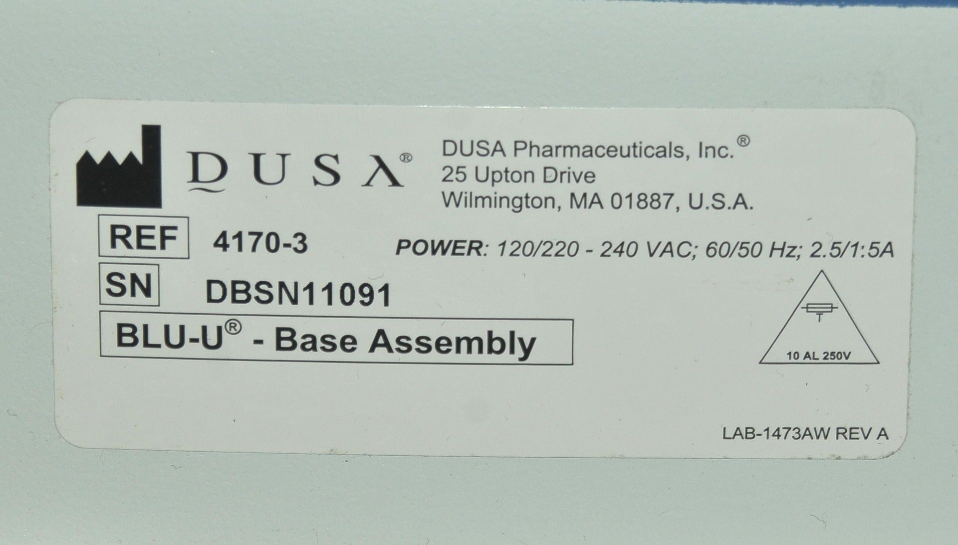 DUSA Pharmaceuticals Blue Light BLU-U Photodynamic Acne Therapy Treatment 4170
