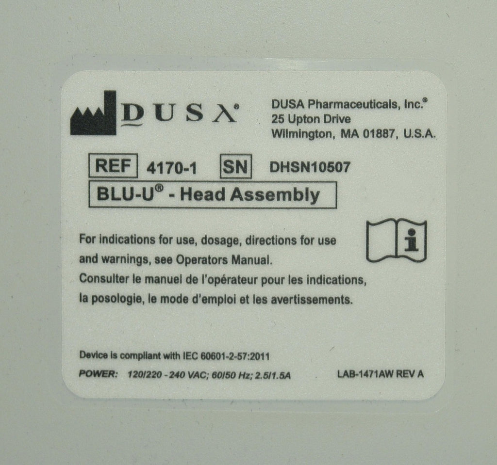 DUSA Pharmaceuticals Blue Light BLU-U Photodynamic Acne Therapy Treatment 4170