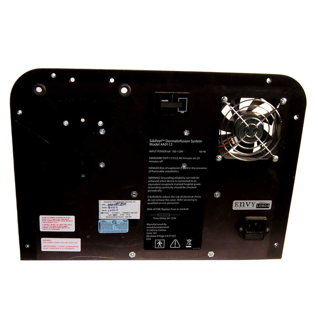 Envy Medical Silkpeel Dermalinfusion Metal Base & Rear System Case Panel w Parts