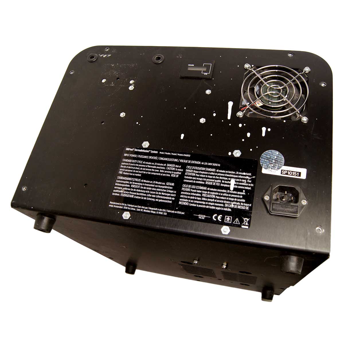 Envy Medical Silkpeel Dermalinfusion Metal L Base Rear System Case Panel Parts