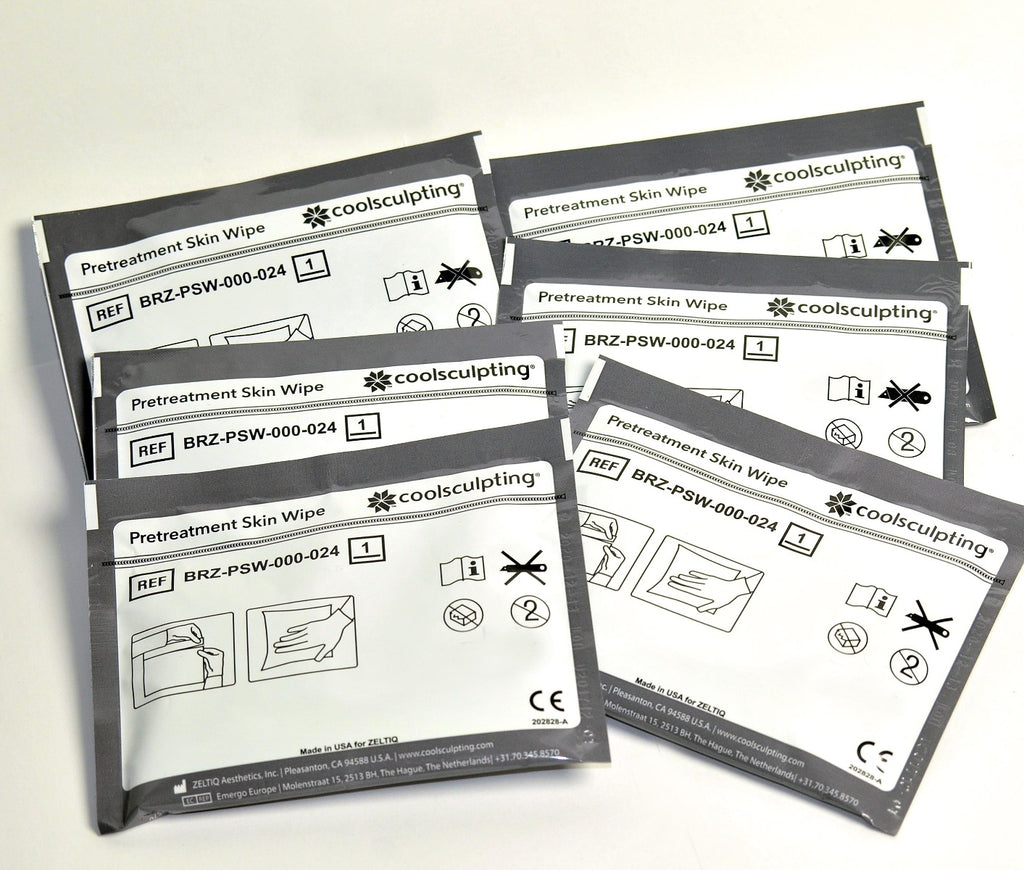 Zeltiq CoolSculpting Pretreatment Skin Wipe BRZ-PSW-000-001 Treatment x4 Pcs