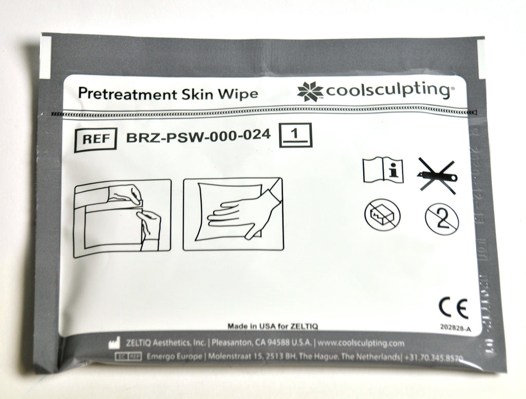 Zeltiq CoolSculpting Pretreatment Skin Wipe BRZ-PSW-000-001 Treatment x4 Pcs