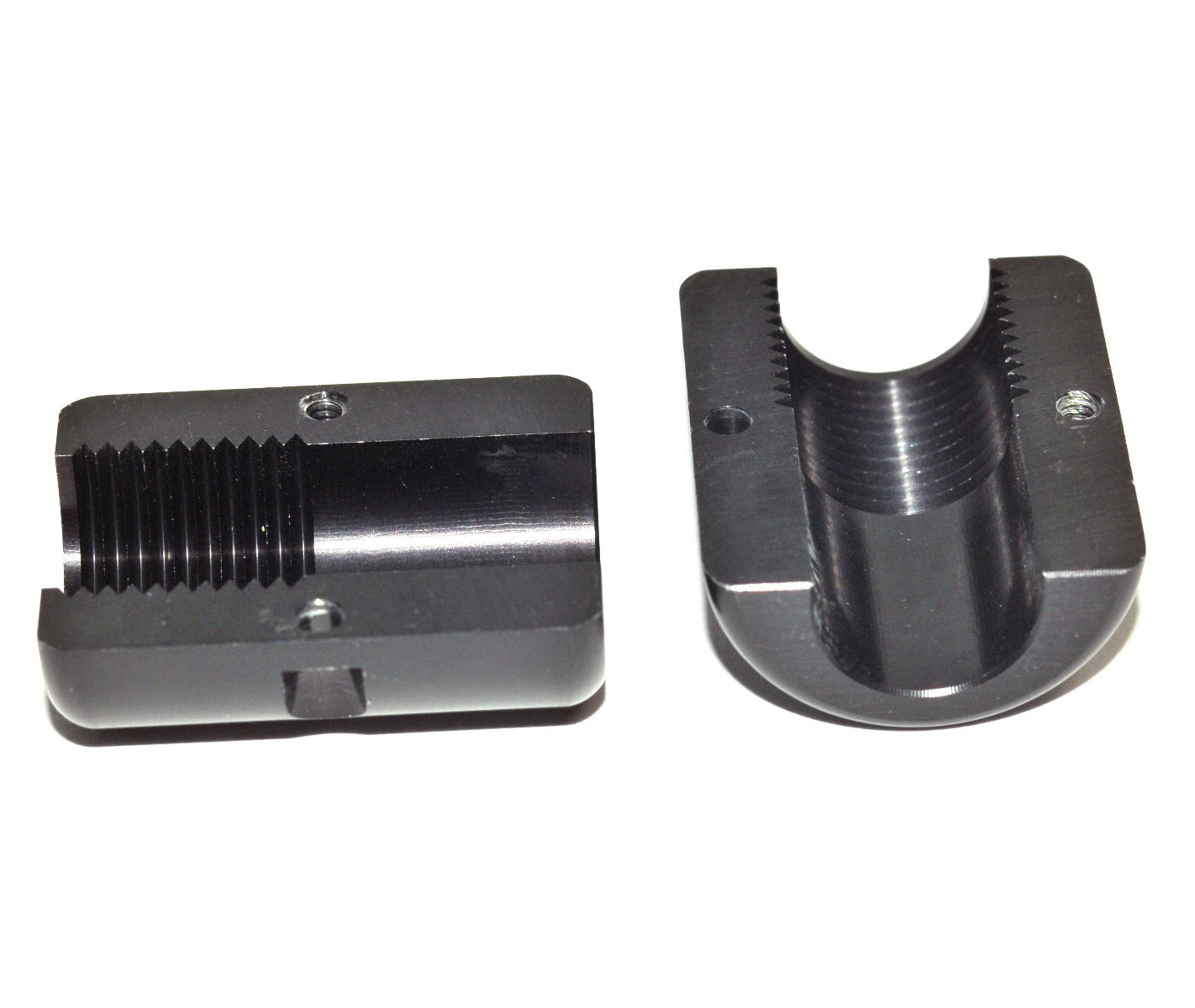 Candela Laser Fiber Delivery System Black Clamp FINE THREAD (2 Piece) PARTS