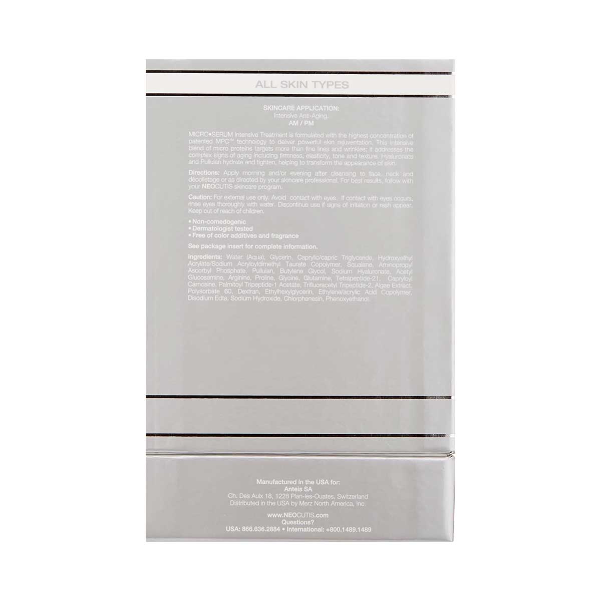 NEOCUTIS Microserum Intensive Treatment 1oz / 30ml Anti-Aging Micro Serum EXP20