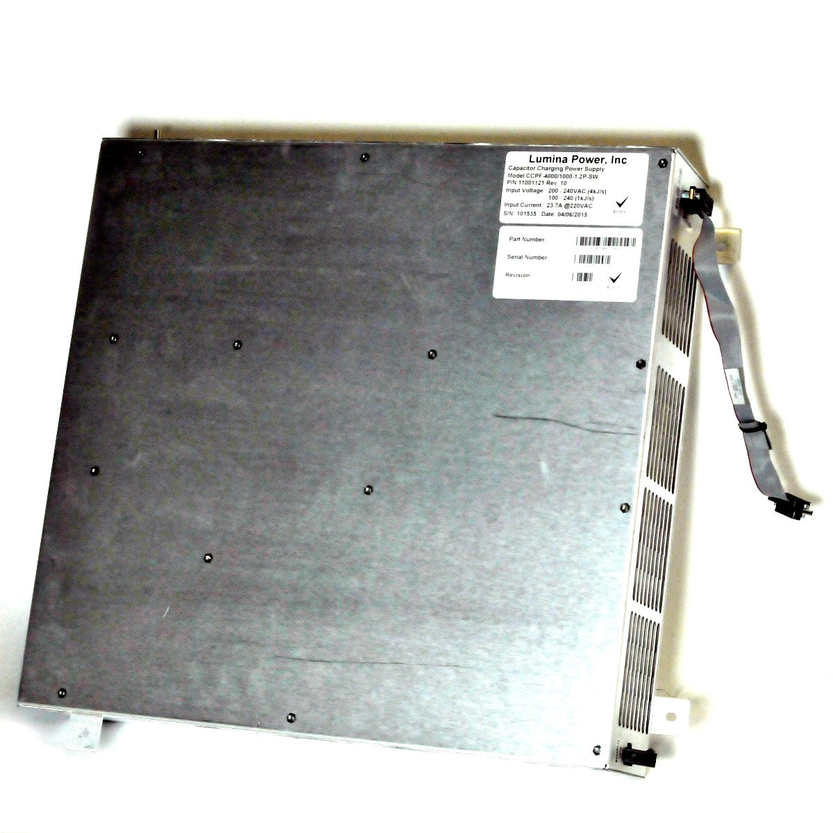 Cynosure Cynergy Laser Capacitor Charging Power Supply CCPF-4000/1000-1.2P-SW