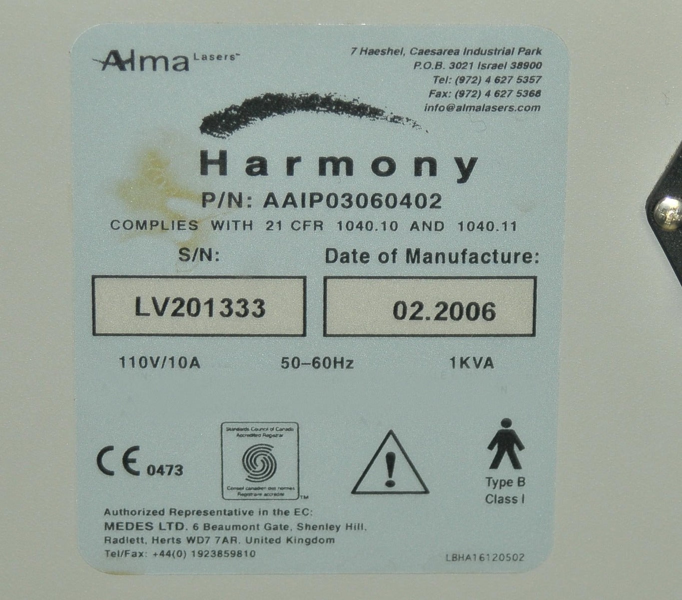Alma Harmony IPL Laser Skin Rejuvenation Q-Switched Tattoo Removal Photofacial