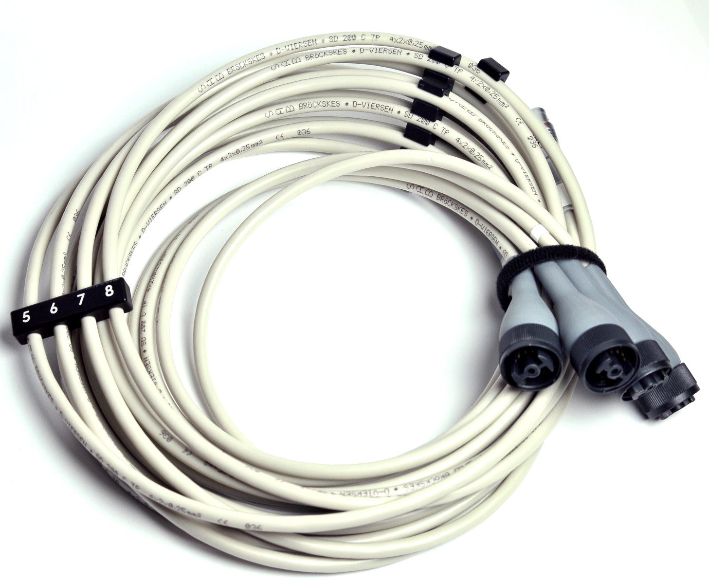 InMode Evolve 5-8 Communication Cable Data Cord 4x2x.25mm2 Electrical Set of 4