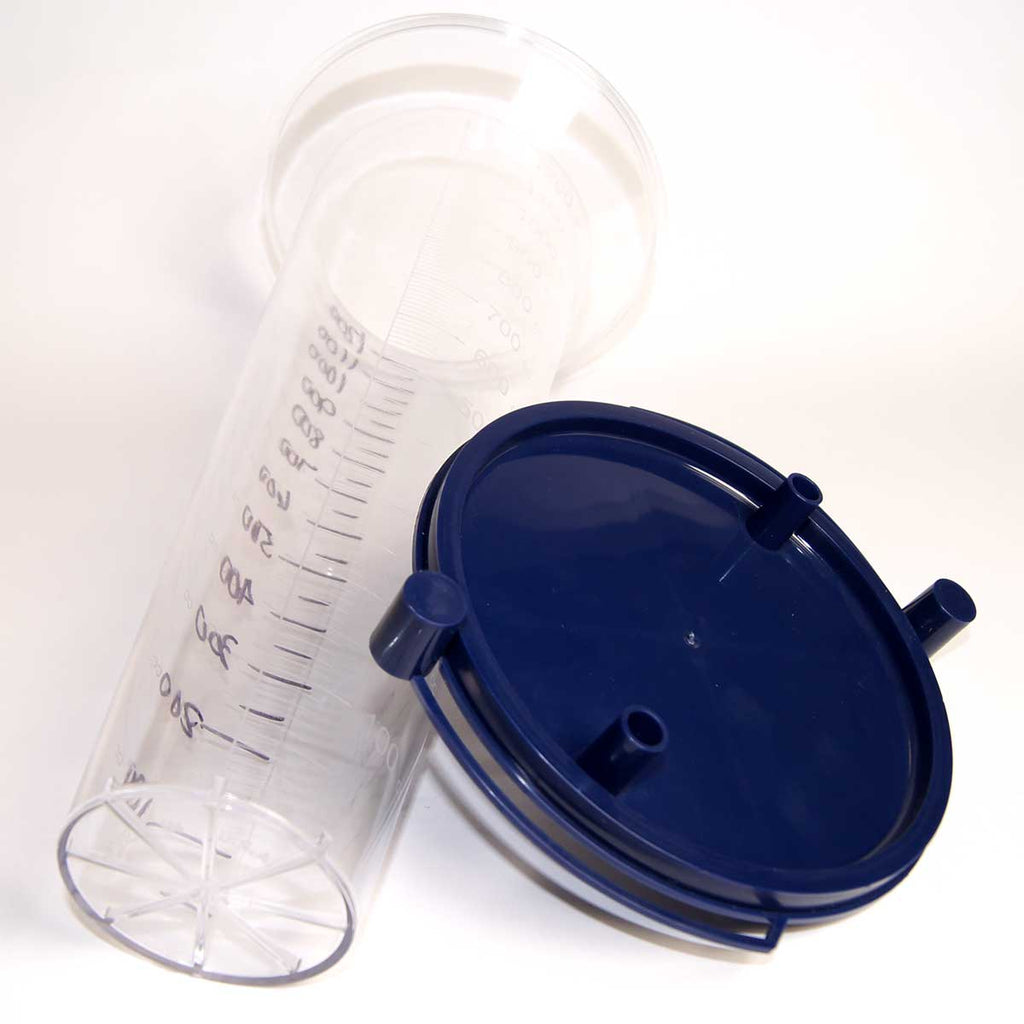 Vaser / VentX Suction Canister Clear 1200cc Tall Vent X - Single 130-0168