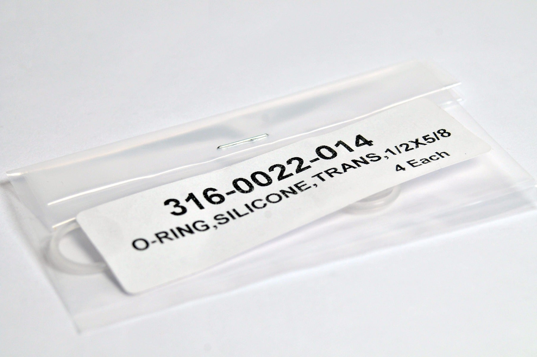 Aesthetic Laser Silicone O-Ring Trans 1/2" x 5/8" 316-0022-014 New Set of 4 Pcs