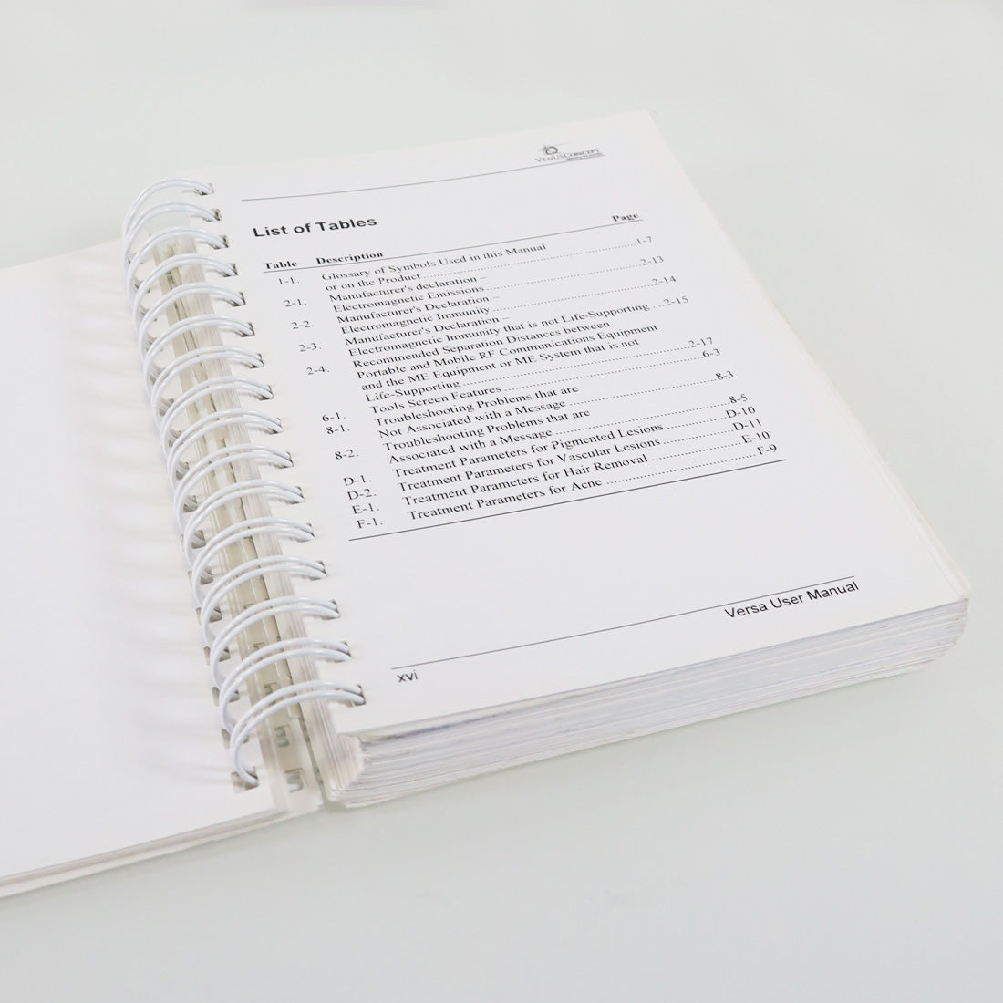 VenusConcept Venus Versa User Manual International Version Rev 3 DCVEROW7
