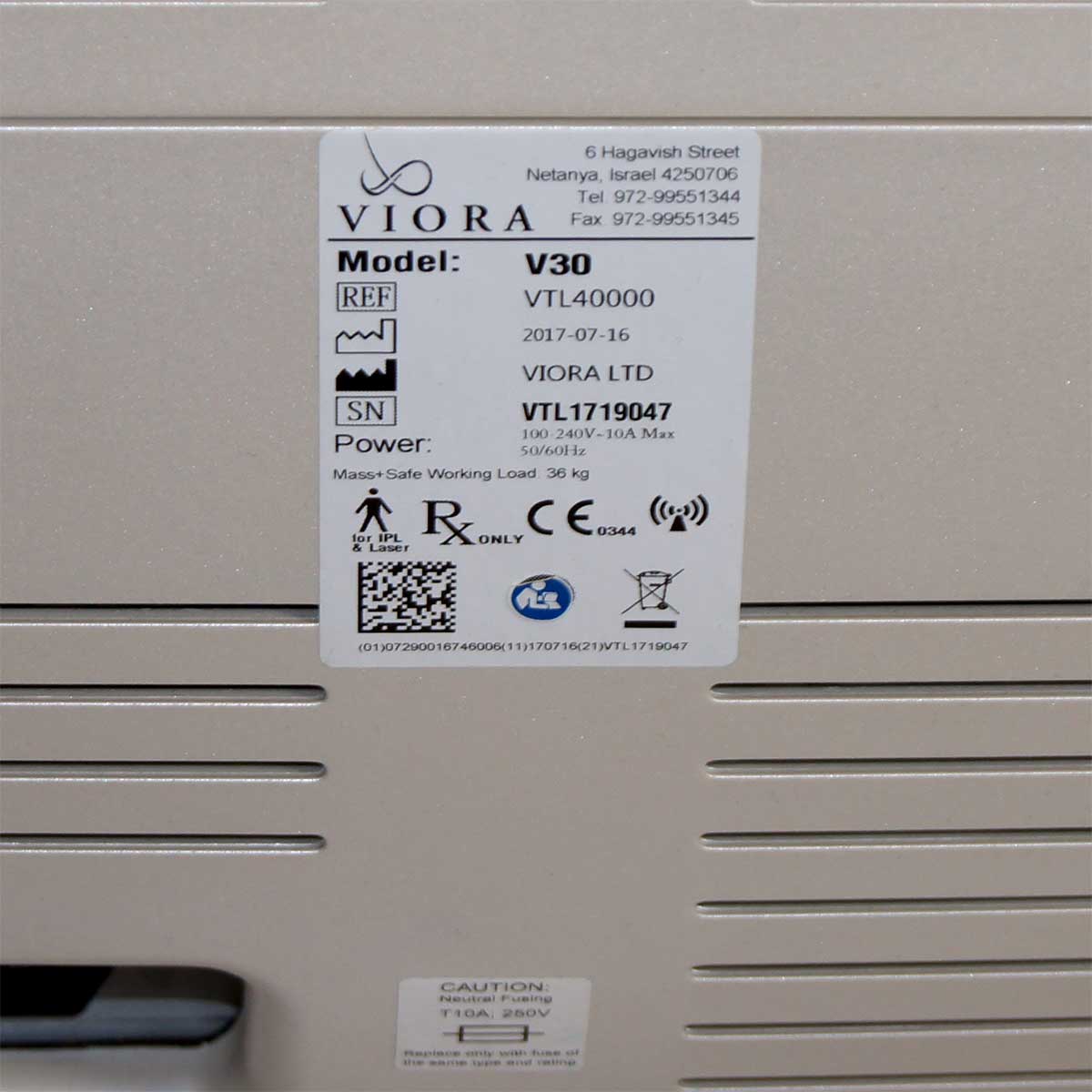 2017 Viora V30 Multi-Application System RF IPL Laser Hair Lesions Acne Cellulite