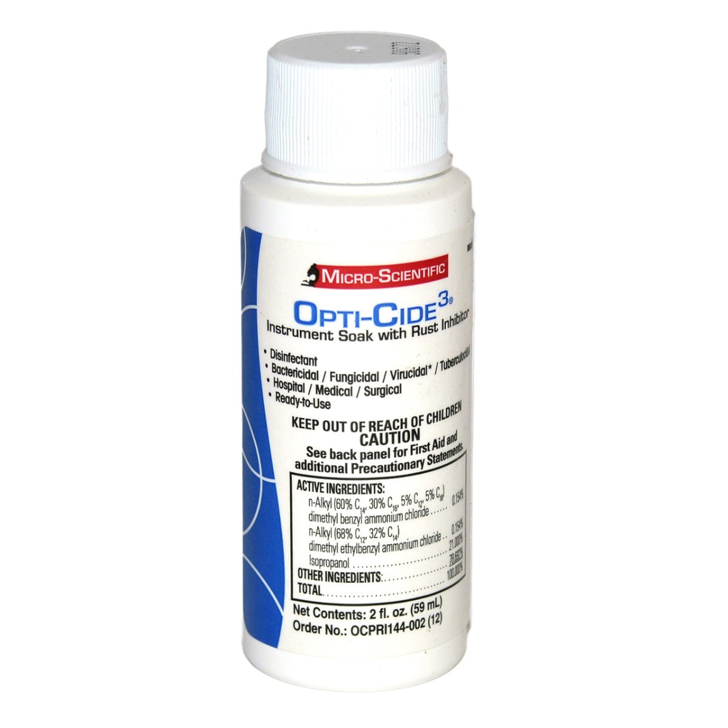 Micro-Scientific Opti-Cide3 Instrument Soak Rust Inhibitor Surgical Hospital x12