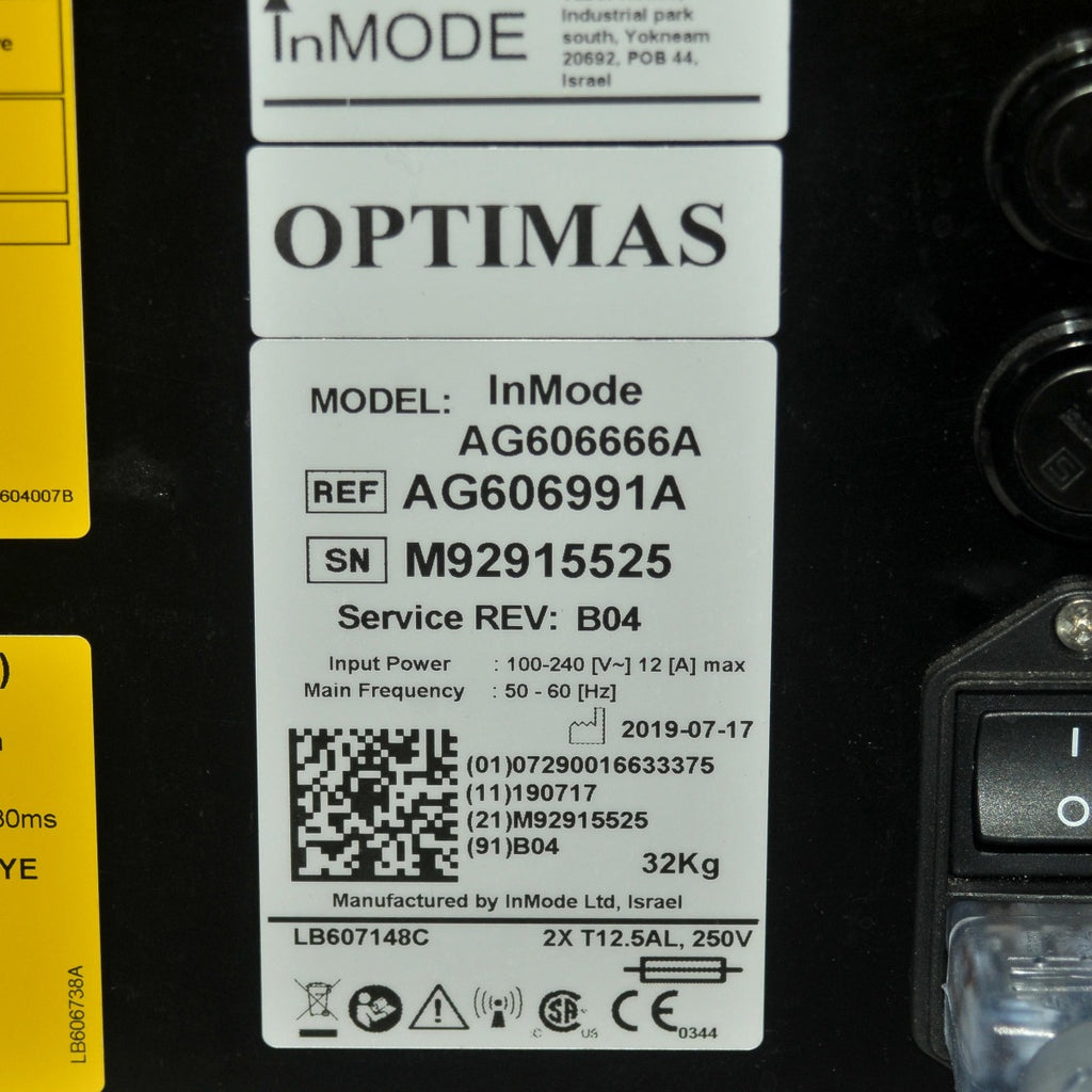 2019 InMode Optimas Morpheus8 Skin Rejuvenation RF Microneedling Wrinkles Acne