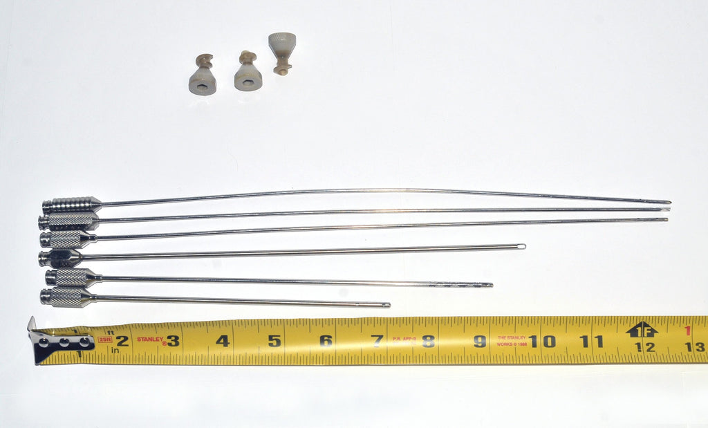 Luer-Lok Cannula Spatula Blunt Nose Tip Mixed Lot 6 Pcs Cannulae Byron More Set
