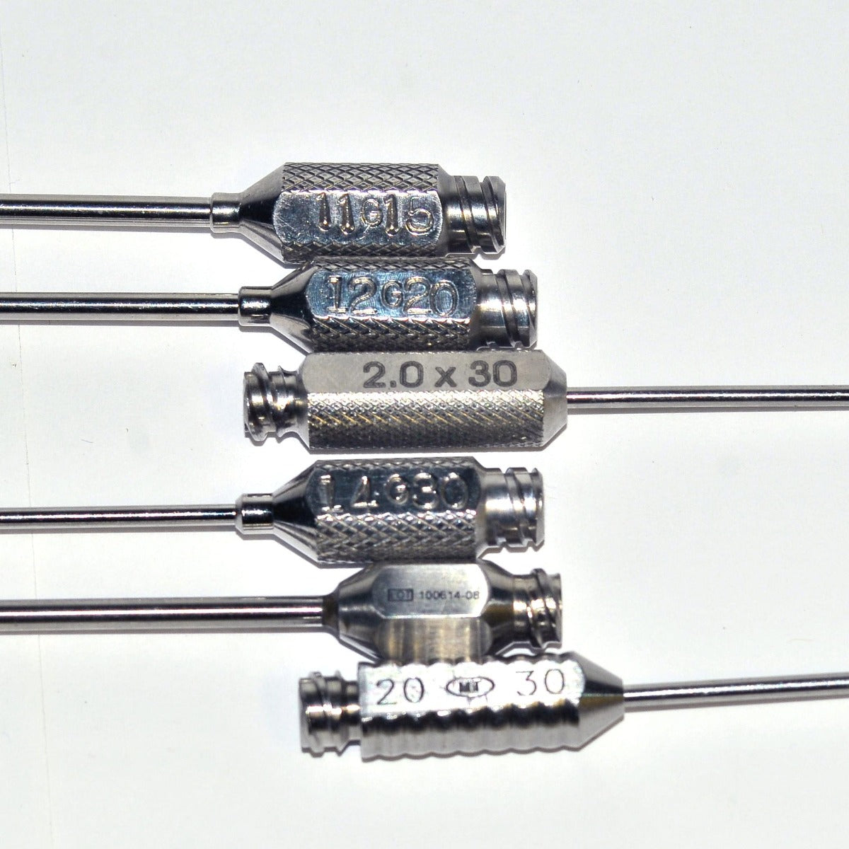 Luer-Lok Cannula Spatula Blunt Nose Tip Mixed Lot 6 Pcs Cannulae Byron More Set