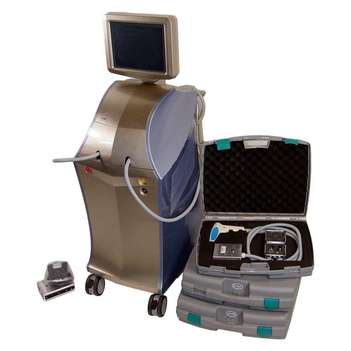 2012 Alma Accent V Shape System Body Contouring Acne Scar Wrinkle RF Pixel Uni