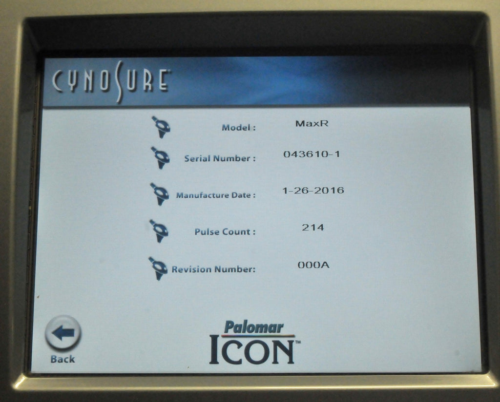 2016 Palomar ICON Laser MaxR Handpiece Hair Removal Max R Spot 2520B-R026 HP