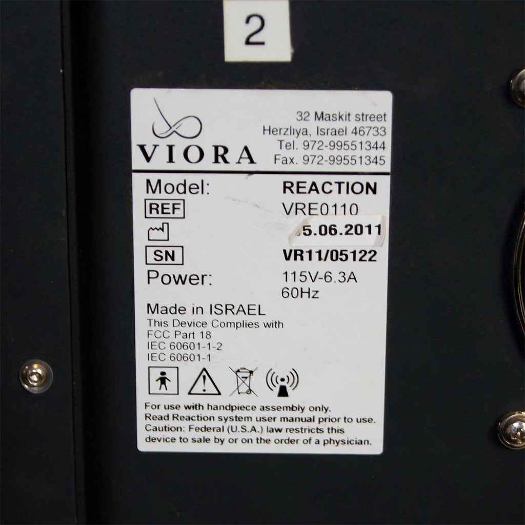 2011 Viora Reaction Body Contouring RF Skin Tightening Contour System VRE0110