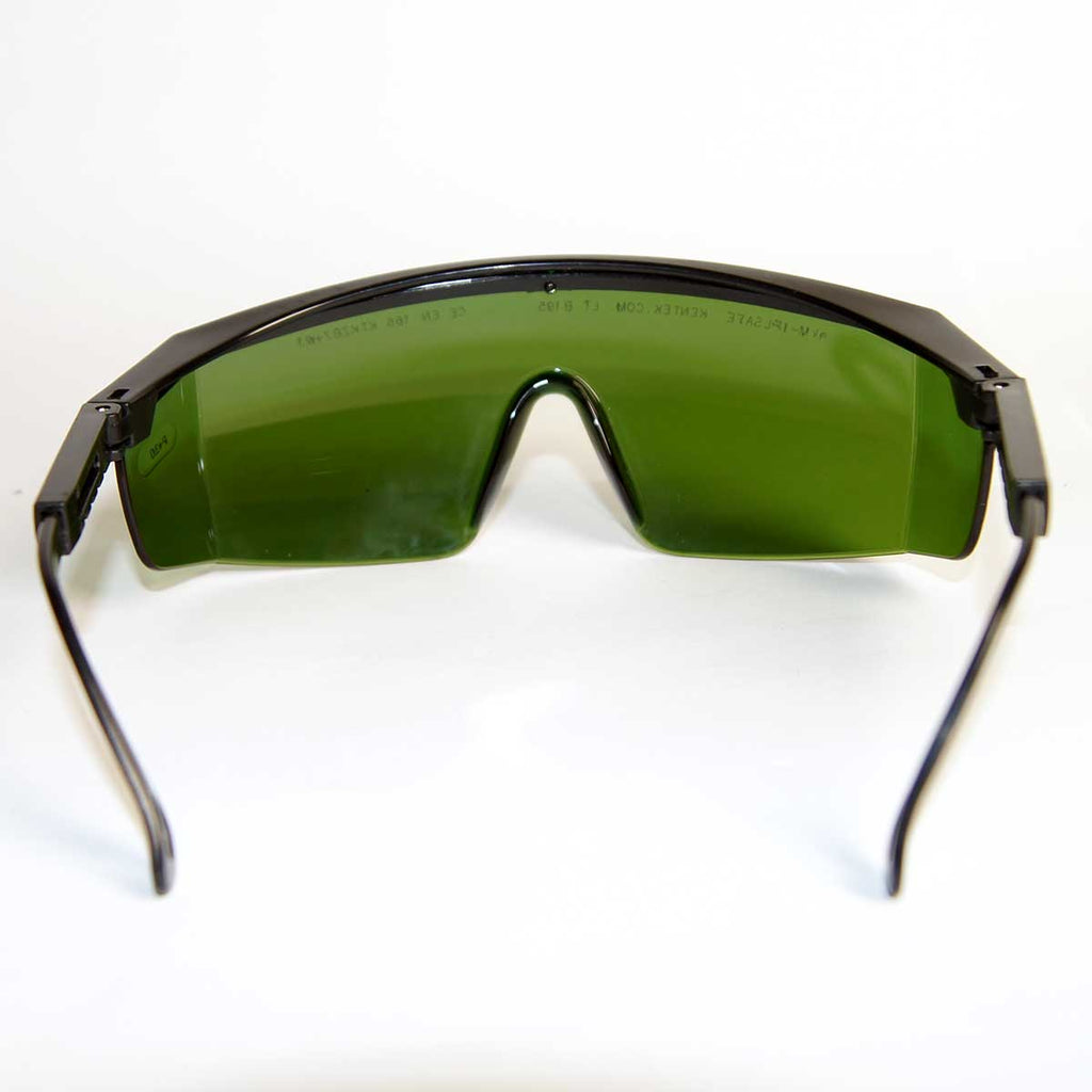 Kentek PPE Safety IPL Glasses KYM-IPLSAFE Universal Fit OTG Adjustable - Green