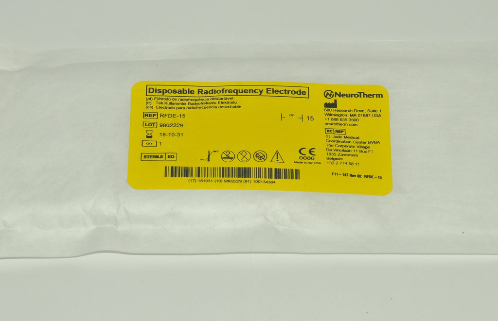NeuroTherm RadioFrequency Disposable Electrode RFDE-15 RF 15cm Neuro Therm 2019